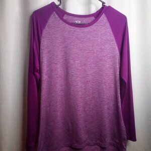 C9 Champion Shirt Women M Long Sleeve DuoDry Active Athletic Purple